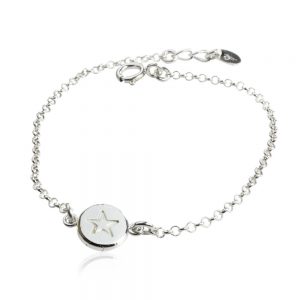 Silverarmband med stjärna