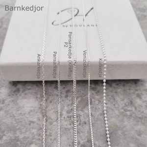 Silverkedjor till barnhalsband