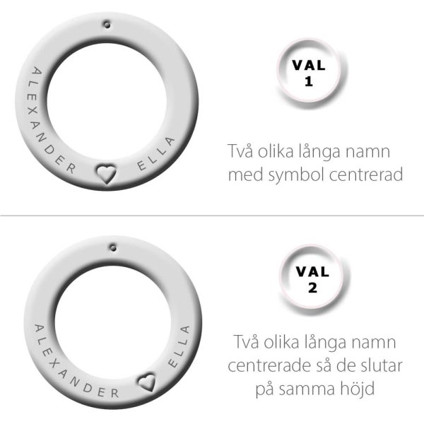 Silversmycken cirklar mall för text