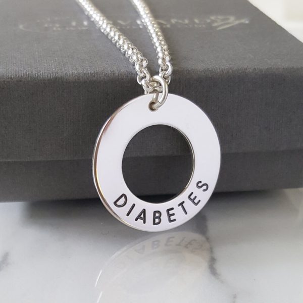 diabetes halsband cirkel med ärtlänk