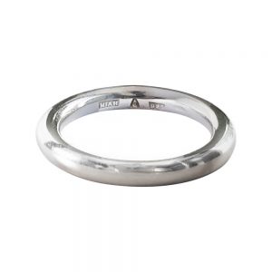 Slät ring i silver 3mm