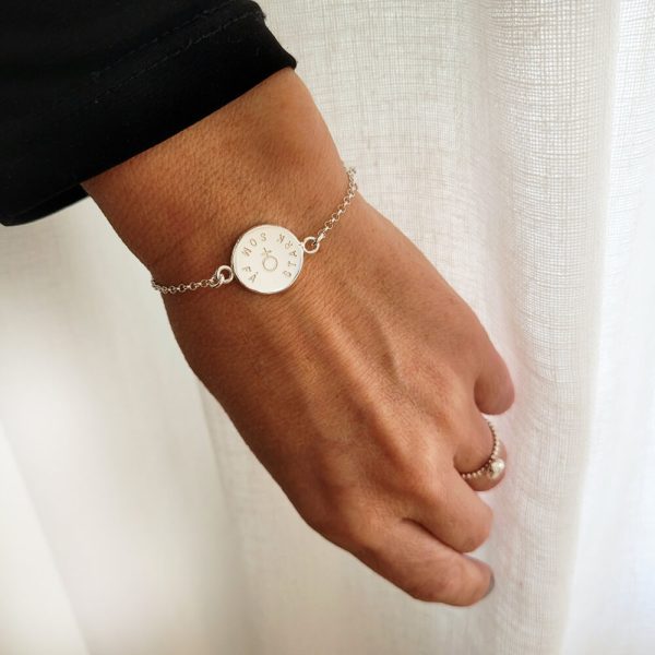 Silverarmband med stark som..