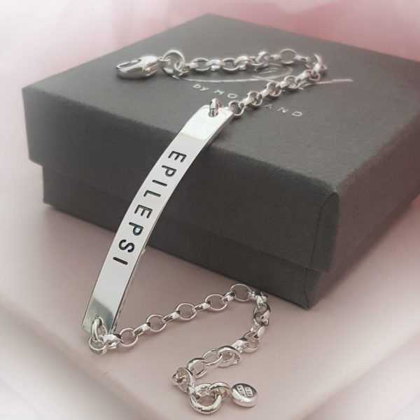 Armband epilepsi i silver