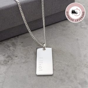 silverhalsband rakt till pojke