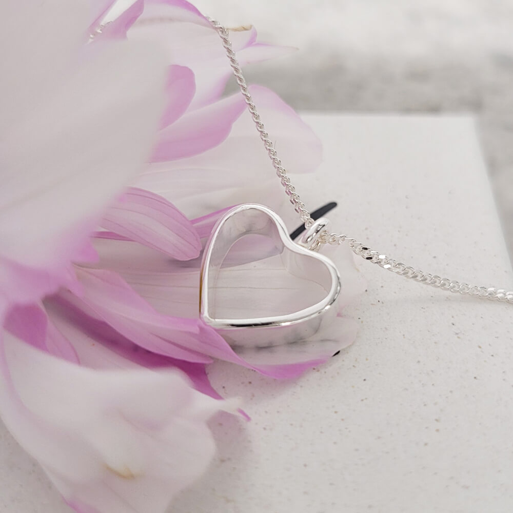 Kärlek silverhjärta
